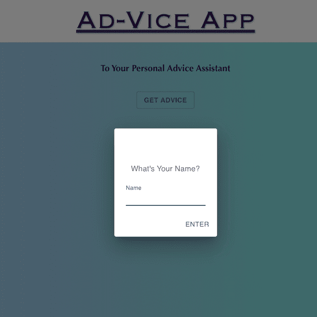 Ad-Vice Assistant App
