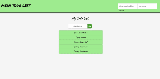 MERN ToDo List App